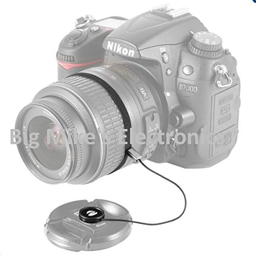 Tampa de lente de 58 mm para Rebel T5, T6, T6i, T7i, T8i, EOS 80D, EOS 90D, EOS 77D, SL3 Câmeras com Canon EF-S 18-55mm