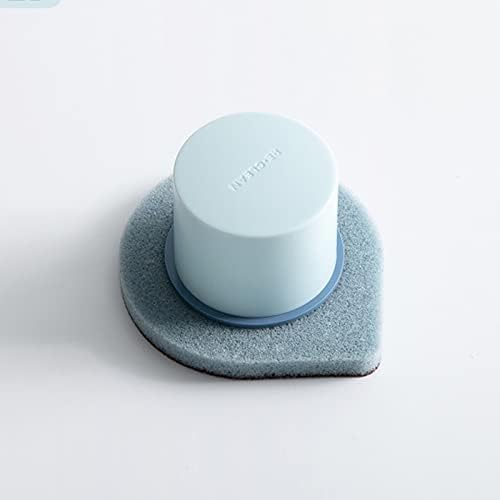 Escova de panela de cozinha esponja de lasco secador com maçaneta reutilizável e lavável a borracha de limpeza de