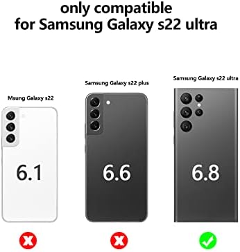 Ciomio Gradiente Magnético Samsung Galaxy S22 Caixa de telefone Ultra 5G, compatível com MagSafe, Atualizada Casos