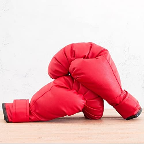 Luvas de boxe adultos de piscatorzone 2 pares de luvas de kickboxing preto e vermelho luvas de kickboxing para saco de punção