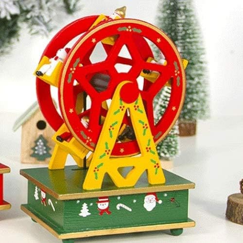 N/A Christmas Decoration Wooden Music Box Children Box Box Christmas Decoration Home Decoration