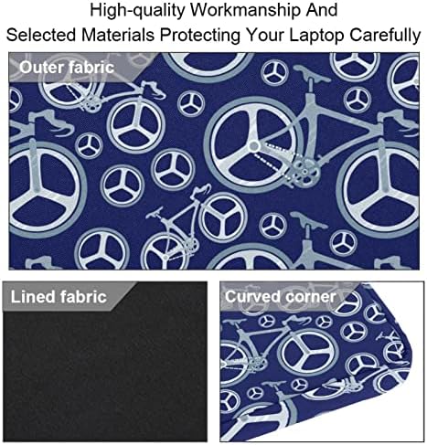 Laptop protetora Mensageiro de ombro Crown Crown Vintage Dlaid Navy Blue Brandcase carregando manga da caixa