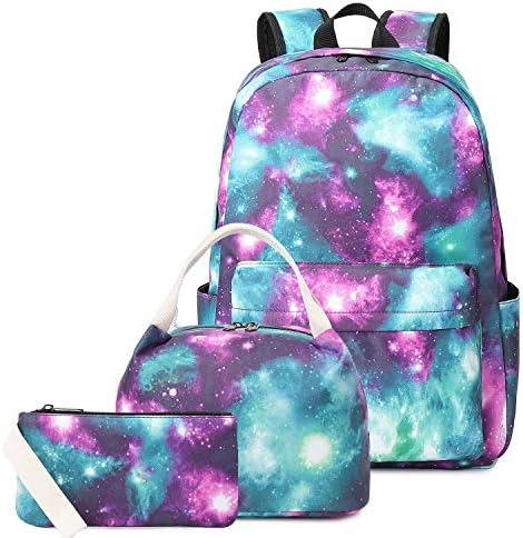 Mochila da Escola Pawsky para meninas Mulheres, laptop à prova d'água Backpack College Bookbag Daypack Casual, Galaxy