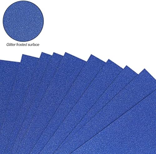 Papel de cartolina de glitter roxo-fox A4, 20 folhas criativas de papel brilhante de papel brilhante