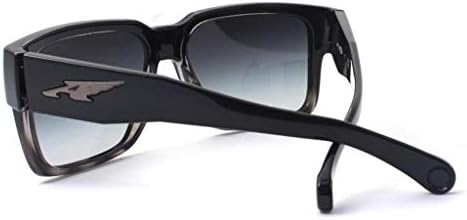 Óculos de sol unissex da Arnette - 2310/8G Black/Cinza Havana/Gradiente Cinza