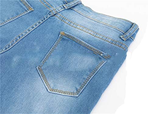 Andongnywell Women Skinny High Stretch Jeans Lápis calça de jeans de alta cintura elástica de calças finas