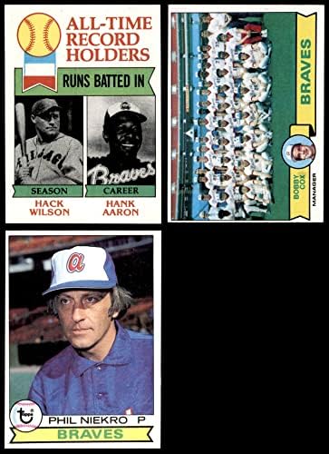 1979 Topps Atlanta Braves, perto da equipe, colocou Atlanta Braves EX/MT Braves