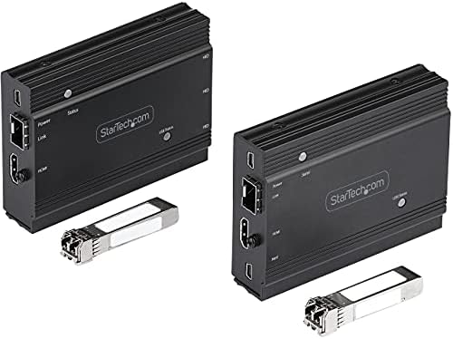 Startech.com 4K HDMI KVM Extender sobre fibra - HDMI Video & USB Remote KVM Switch/Console Extender - Até 984ft/300m - 2x 10g MMF