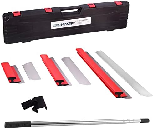 Ferramentas de drywall bhtop lâmina de desnatação com alça de extensão - 12 , 22, 32 Blades e arco raspar alumínio