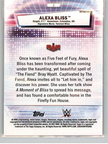 2021 Topps Chrome WWE Refractor 3 Alexa Bliss