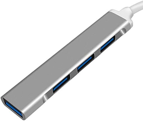 Fansipro USB Hub 3.0 Distribuidor Tipo-C para Mac OS 8.1 Windows 2000/2003/ME/XP/Vista, 17cm, Gray