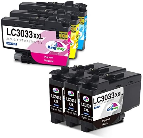 Kingway atualizou LC3033XXL LC3033 LC3035 Cartuchos de tinta compatível Substituição para irmão MFC-J995DW MFC-J995DWXL MFC-J815DW,