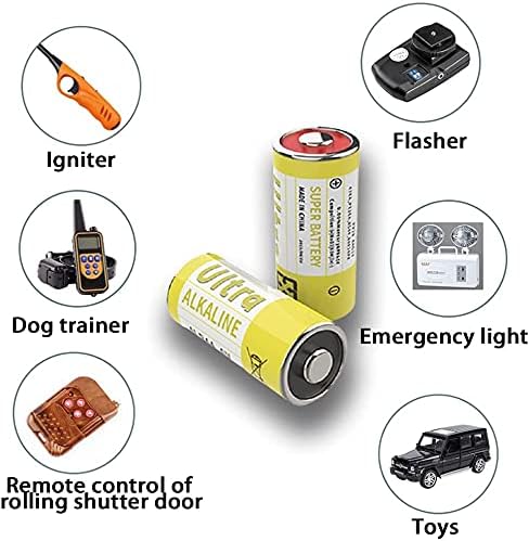 Skoanbe 4LR44 6V Bateria alcalina para colares para cães （pacote de 5）
