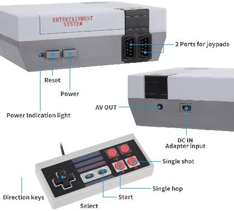 Lifetren Plug & Play Classic Handheld Game Console, Upgrade Packaging Console Classic Game Console embutido Game 620, console de jogador de videogame para TV da família Video-02