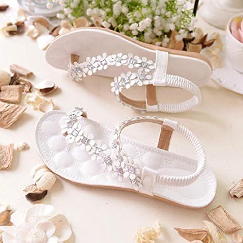 Altamente recomendado Great Value Flip-Flop Mulheres de verão Bohemia Flower Moles Sapas de flip-flop Sandals planos