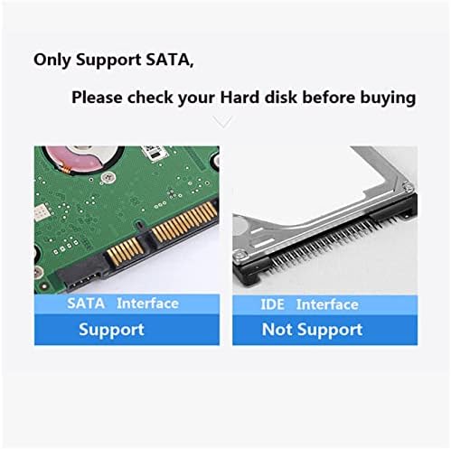 Zyyini 2,5 polegadas USB3.0 para o gabinete SATA HDD, USB3.0 TO SATA Ferramenta Ferramenta Livre do disco rígido externo,