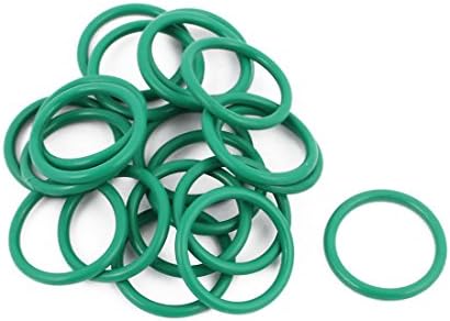 Aexit 20pcs vedações verdes e O-rings 20mm x 1,9 mm Resistência ao calor resistente a óleo NBR NBR NITRIE
