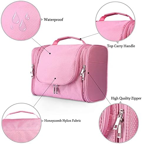 Bolsa de higieness pendurada extra grande para homens e mulheres, bolsa de chuveiro portátil à prova d'água, bolsa de