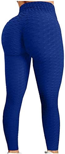 Calças de ioga feminina com calças esportivas esportivas de bolso de bolso que administra as leggings femininas Yoga Solid Fitness Workout Yoga