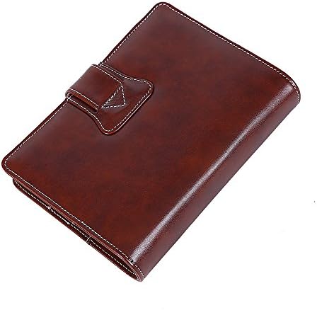 Organizador de notebook de escrita em couro, diário de viagem, diário de planejador de notas de noto de memorando
