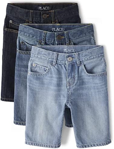 The Children's Place Boys 'Jean Shorts, 3 pacote