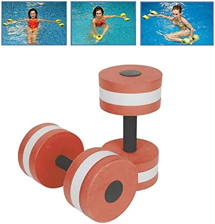 1 par o exercício aquático halteres eva espuma halteres de fitness de fitness de fitness de fitness de fitness de piscina Exercício aeróbico para perda de peso