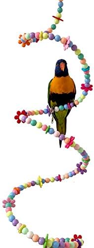Brinquedo de escada colorido para os pássaros para animais de estimação, escalada