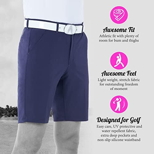 Shorts de golfe reais e impressionantes, shorts de golfe loucos para homens, shorts de golfe grandes e altos para homens, shorts engraçados