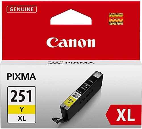 Canon Cli-251xl Amarelo compatível com IP7220, IX6820, MG5420, MG5520/MG6420, MG5620/MG6620, MX922/MX722, IP8720, MG6320, MG7120,