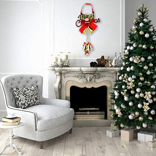 2 PCs Árvore de Natal decorando decoração de ferro sinos de corda pendurada decoração de decoração de natal