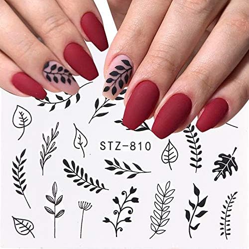 Kalolary 29pcs adesivos de unha transferência de água decalques de unhas frescas para arte de unhas, adesivos de design de unhas de flor de palmeira de borboleta para unhas diy design manicure dicas de manicure decorações