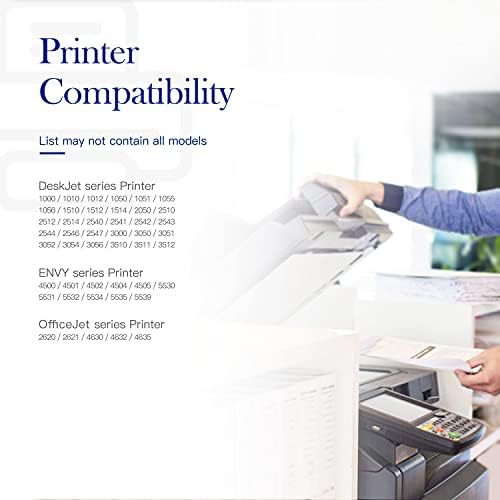 Cartuchos de tinta remanufaturados do Valuetoner Substituição para HP 61XL 61 XL para usar com inveja 4500 DeskJet 1000 1056 1510 1512 1010 1055 OfficeJet 4630 Impressora