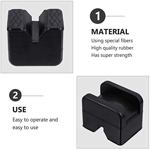Favomoto 12 PCs Jacking Black Construction Pads Stand Pitada de base pesada, mantendo protetor de borracha de borracha de borracha