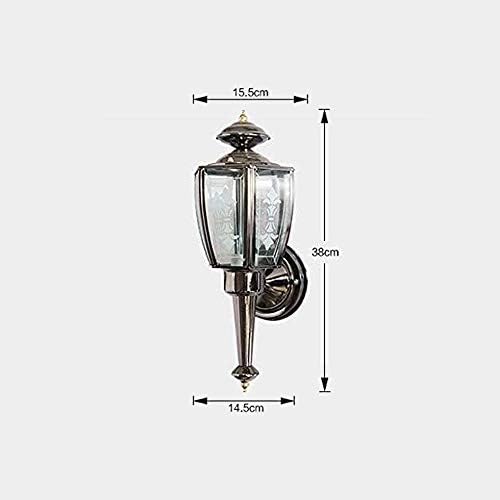 Lâmpada de parede de Uaste, lampe de cinto à prova de chuva ao ar livre, decoração de vidro de vidro de vidro à prova d'água Lanterna