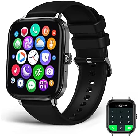Smart Watch 1.75 Fitness Tracker SmartWatch para Android Phone iPhone com Modos esportivos do rastreamento de atividades do monitor