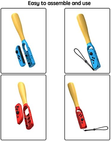 Morcegos de beisebol de 2 pacote para interruptores, Ceanius Baseball Game Handle Acessórios para Switch OLED/Switch