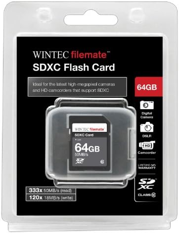 64 GB Classe 10 SDXC High Speed ​​Memory Card 50Mb/S. Para as câmeras Nikon Coolpix AW100. Perfeito para filmagens