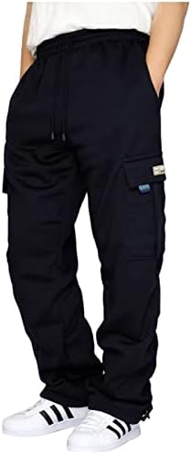 Jinfe 4 8 Leggings coloridas calças masculinas casuais calças de ferramentas de ferramentas de várias bolsas de várias