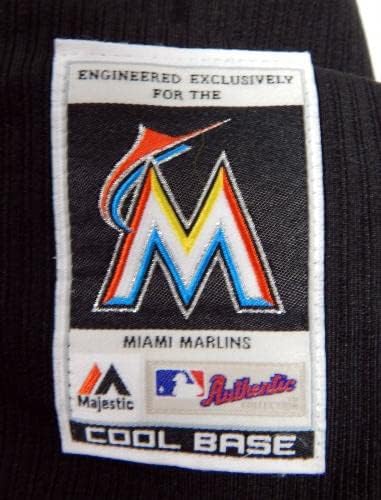 Miami Marlins Guzman #73 Game usou Black Jersey BP St 46 DP44296 - Jogo usou camisas MLB