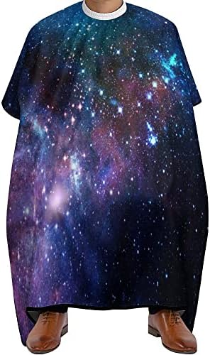 Vantaso Starfield Galaxy Out Space Barber Cape para homens Mulheres crianças Profissionais, Extra grande Corte de cabelo Avental