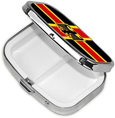 Caixa alemã da Mini Pill Box Caixa de comprimidos de metal Travel Friendly Portable Pill Case