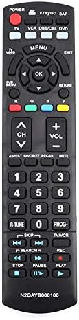 N2QAYB000100 Replace Remote fit for Panasonic tv TH-42PZ80U TH-46PZ80U TH-50PC77U TH-50PE700U TH-50PE77U TH-50PZ700 Sub for N2QAYB000102 N2QAYB000103 N2QAYB000221 N2QAYB000321 N2QAYB000323