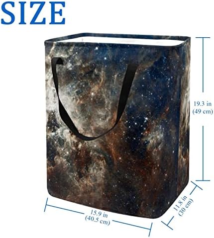 Via Láctea Galaxia Espaço Abstrato Impressão Prinha Lavanderia Coloque Lavanderia, 60l Cestas de lavanderia à prova d'água Lavagem