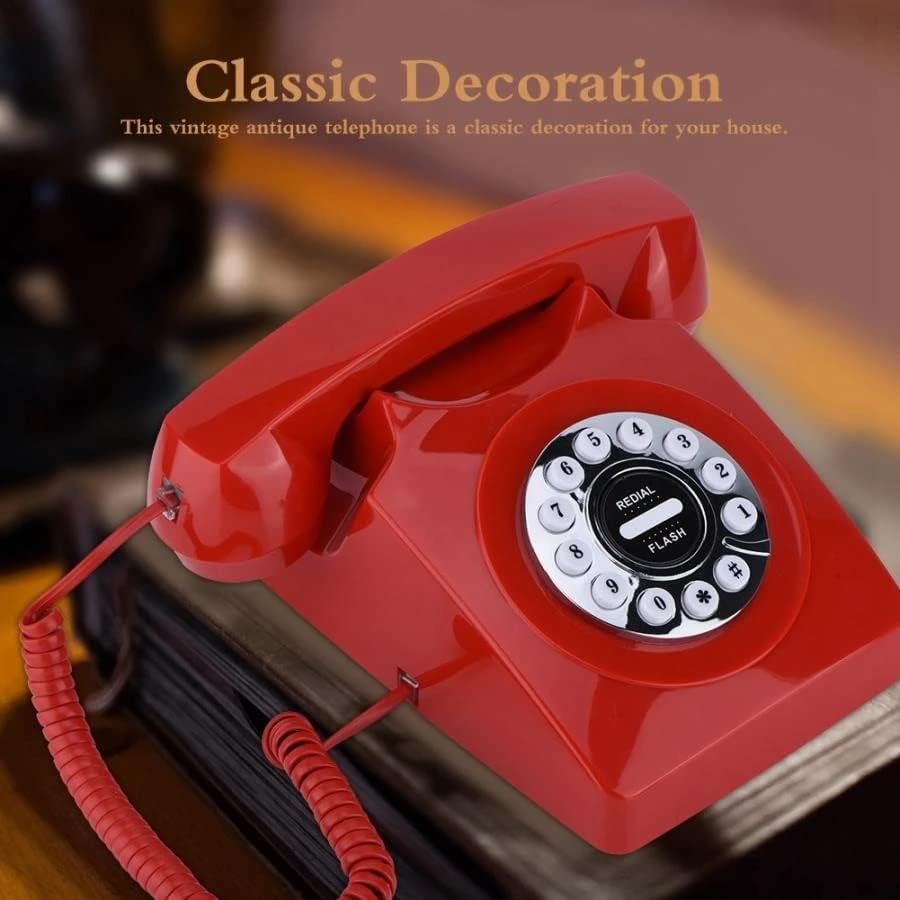 LEPSJGC ROTETÁRIO Telefone com fio Telefone retro para o escritório em casa cancelando o telefone antigo vintage