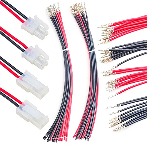 Keszoox MX 5557 4,2 mm 2x1 pino kit de soquete de conector feminino masculino Total 6 conjuntos com 32pcs 210 mm 18awg Cabos pré-crimes