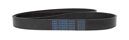 D&D PowerDrive MD199224 Corrente de substituição da Chrysler, seção transversal da correia K, 42,25 de comprimento, borracha