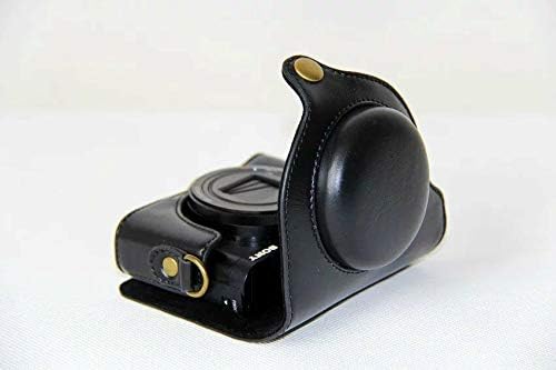 Caixa de câmera protetora de couro PU, bolsa para Sony Cyber-Shot Dsc-HX90V HX90 WX500 HX80