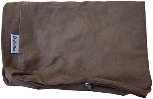Capa de cama de estimação externa sem cachorra com revestimento com zíper para cão grande, 47 x29 x4 xl, marrom - tampa de substituição