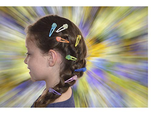 Khristie Girl Hair Clips Rainbow Hearts tema, arco de cabelo moderno e elegante, fita e kit de faixa para meninas, adolescentes, crianças,