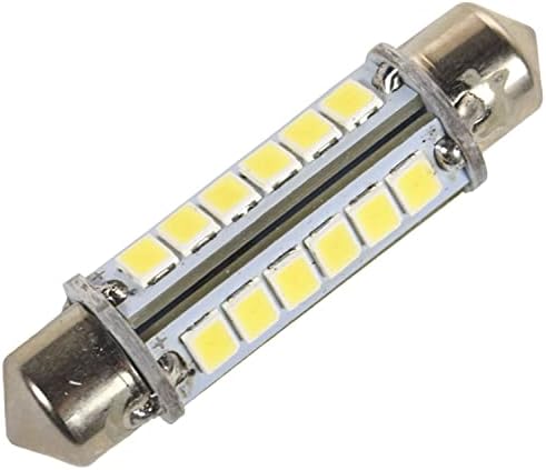 HQRP 360 DEG 41mm festoon 2835smd 24 LEDS 3W 240 lúmen lâmpada compatível com 6411-02b Osram / 4231 Flosser / 900-631-106-90 Volkswagen Substituição mais medidor de sol